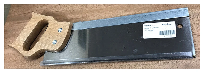 German Back Saw - Rip Cut - 10 tpi - 12" long German Back Saw - Rip Cut - 10 Tpi - 12" Long -Home Tools Store 11748