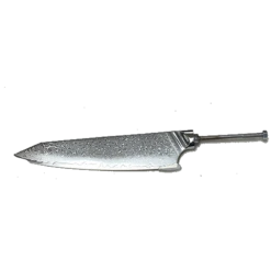 * VG10 Hidden Tang - Rain Drop Pattern - 8" Cut Chef Knife - VG10 Damascus