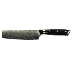 * VG10 Raindrop Pattern - Nakiri Knife Blank - 12" AOL - VG10 Damascus -Home Tools Store RDNakiripng1