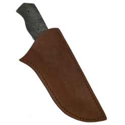 Custom Leather Knife Sheath Leather - SHWW72 - 3.00" Opening And A 7" Length With Belt Loop. Fits Royale Tanto