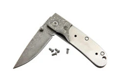 Samurai Damascus Folder - With Damascus Bolster -