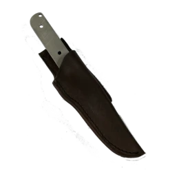 Custom Leather Knife Sheath Leather - SHWW4 - 1 5/8" Opening And A 6 1/8"" Length With Belt Loop. Fits San Mai Damascus Tanto Knife Kit