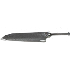 * VG10 Hidden Tang - Rain Drop Pattern - 7" Cut Santoku II Chef Knife - VG10 Damascus