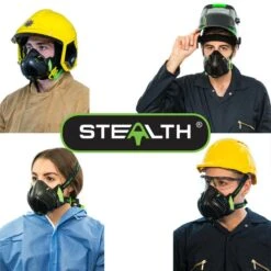 Stealth P3 Half Mask C/w Twin Hepac Filters - Respirator - Small / Medium -Home Tools Store Stealth new mask4 736x736 cc7c74dd f95d 4398 b324 7cf720e1d3d7